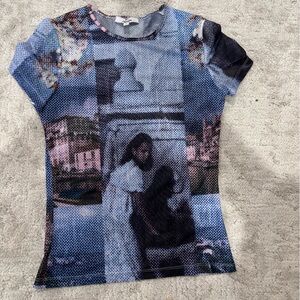 Miaou Multicolor Graphic Short Sleeve Tee